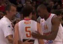 (Vidéo) L’altercation entre Rudy Fernandez et Mike Gelabale